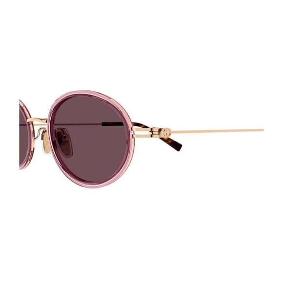Gucci Gg1980s Emblem Line Oval Pink Gold Metal Emblem...